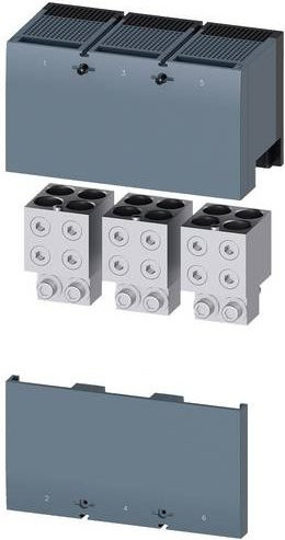 Siemens Rundleiteranschlussklemme 3VA9603-0JC44 grau - Bild 1