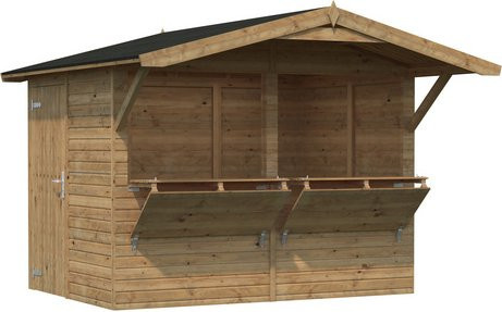 Verkaufsstand Stella von PALMAKO aus Holz in Braun, B/H/T: 311 x 229 x 190 cm - Bild 1