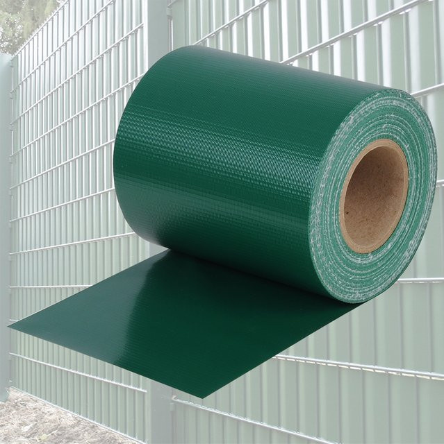 WOLTU Sichtschutzrolle aus PVC für Gartenzaun, Terrasse und Balkon in Anthrazit und Grün inklusive Befestigungsklammern - Bild 1
