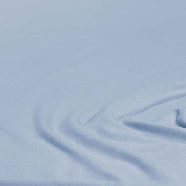 Decoper Mako-Feinjersey Spannbettlaken aus 100% Baumwolle, Farbe: Blau, B/L: 90 x 200 cm - Bild 1