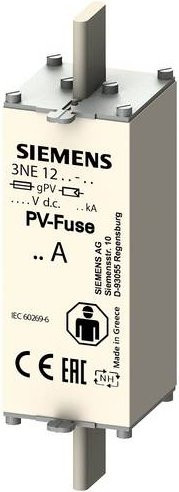 Siemens Photovoltaik-Sicherung 80A 3NE1220-5E Set aus 2 Stück in Weiß - Bild 1
