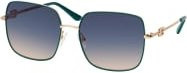 Guess GU 7906-H Sonnenbrille, Quadratisch, Vollrand, Metall, Damen, Green Blue - Bild 1
