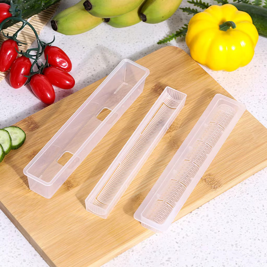 3-teiliges Sushi-Formen-Set aus Kunststoff für DIY Reisbälle und Sushi-Rollen in Form von Kriegsschiffen und Bären, transparent - Bild 2