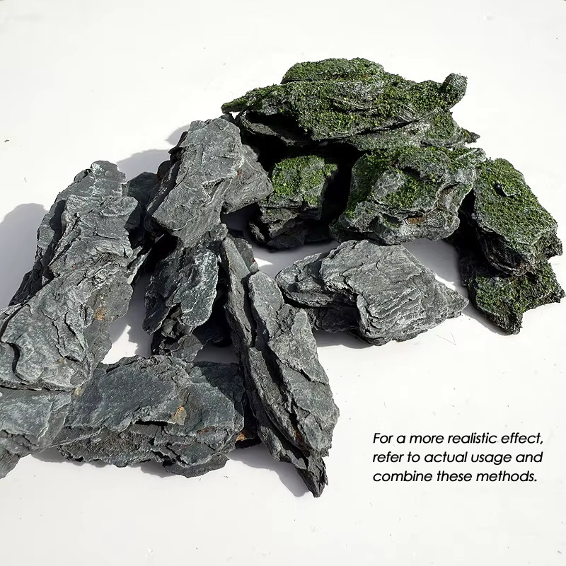 FunTrying Simulierter Moosstein, künstlicher Felsblock, Natur, Schaumstoff - Bild 4
