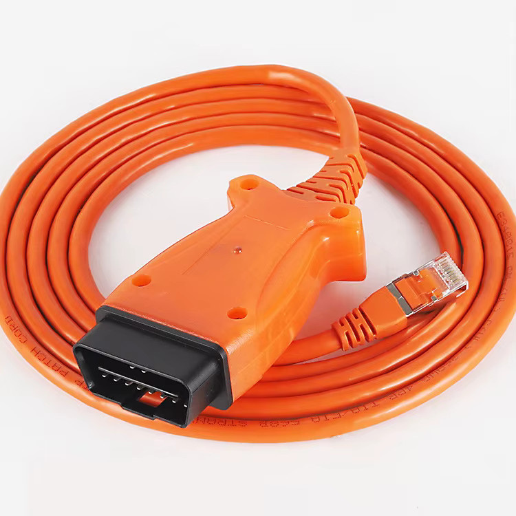 ENET OBD2-Kabel mit USB-C Anschluss in Orange für BMW F-Serie und neuer, kompatibel mit ICOM, E-SYS, ISTA und Bimmercode - Bild 2