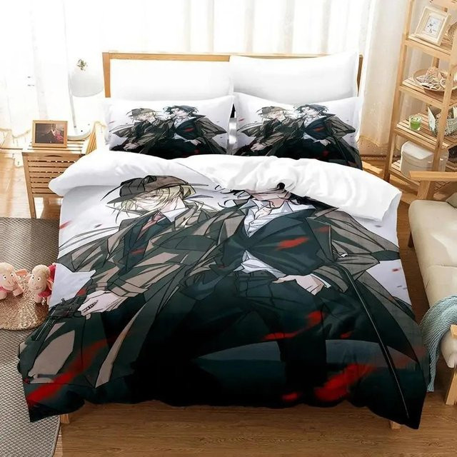 Moriarty The Patriot Anime 3D-Druck Bettwäsche-Set, 3-teilig, Single B/H: 135 x 200 cm - Bild 1