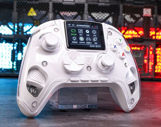 Anbernic RG G01 Gamepad-Controller in Schwarz, kabelloser Spiele-Controller mit 2.5D IPS Hall-Rocker für PC, Nintendo Switch, Android und mobile Geräte - Bild 1