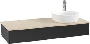 V&B Waschtischunterschrank Antao ohne Frontstruktur, Blau, B/T/H: 120 x 50 x 19 cm - Bild 1