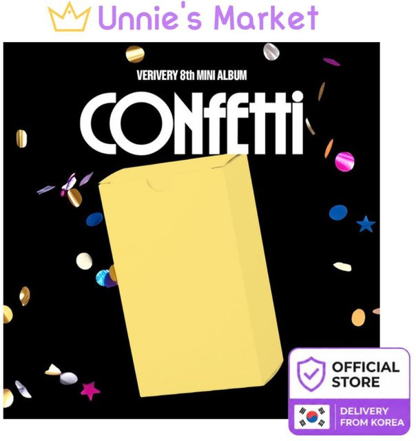 VERIVERY 8. Mini-Album CONFETTI LUCKYCHARM Version in Gelb - Bild 1