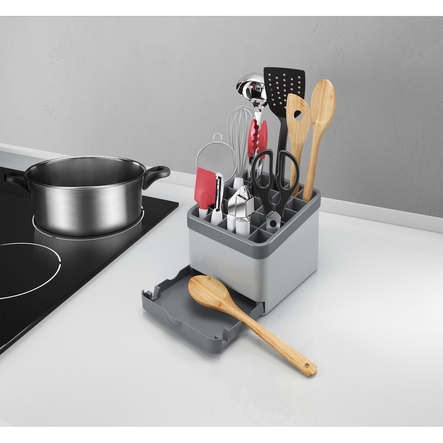 Metaltex Organizer für Küchenutensilien Util-Tex in Silber und Grau aus Kunststoff - Bild 3