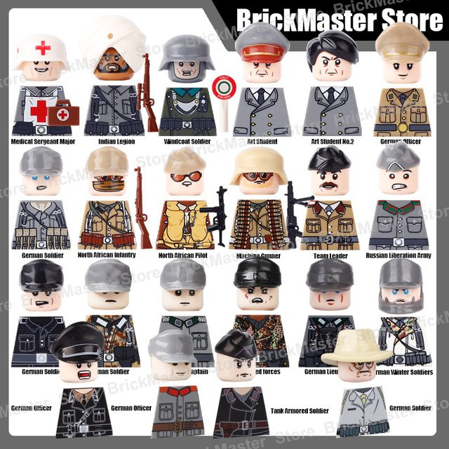BRICKPANDA Militär WW2 Soldat Figur, Bausteine, ab 14 Jahre - Bild 1