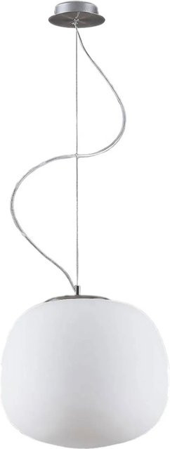 Lindby Pendelleuchte Modern aus Glas in Weiß, 1-flammig, E27, Rundform - Bild 1