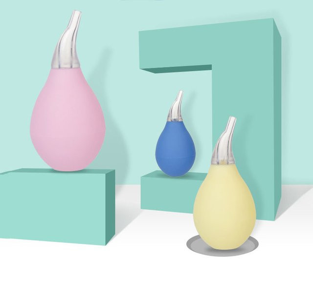 Sicherer Silikon Nasensauger für Babys und Neugeborene zur hygienischen Nasenreinigung - Bild 1