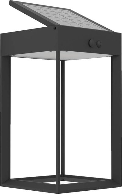 Eglo Solar LED-Wandleuchte Suzzara Schwarz mit Bewegungssensor für den Außenbereich - Bild 1