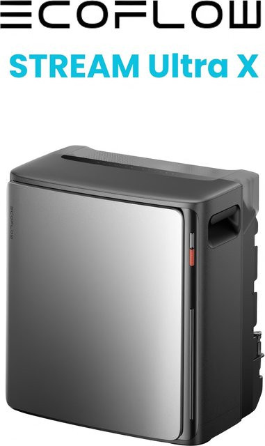 EcoFlow STREAM Ultra X All-in-One Speicher für Balkonkraftwerke, 3,84 kWh, Grau - Bild 1