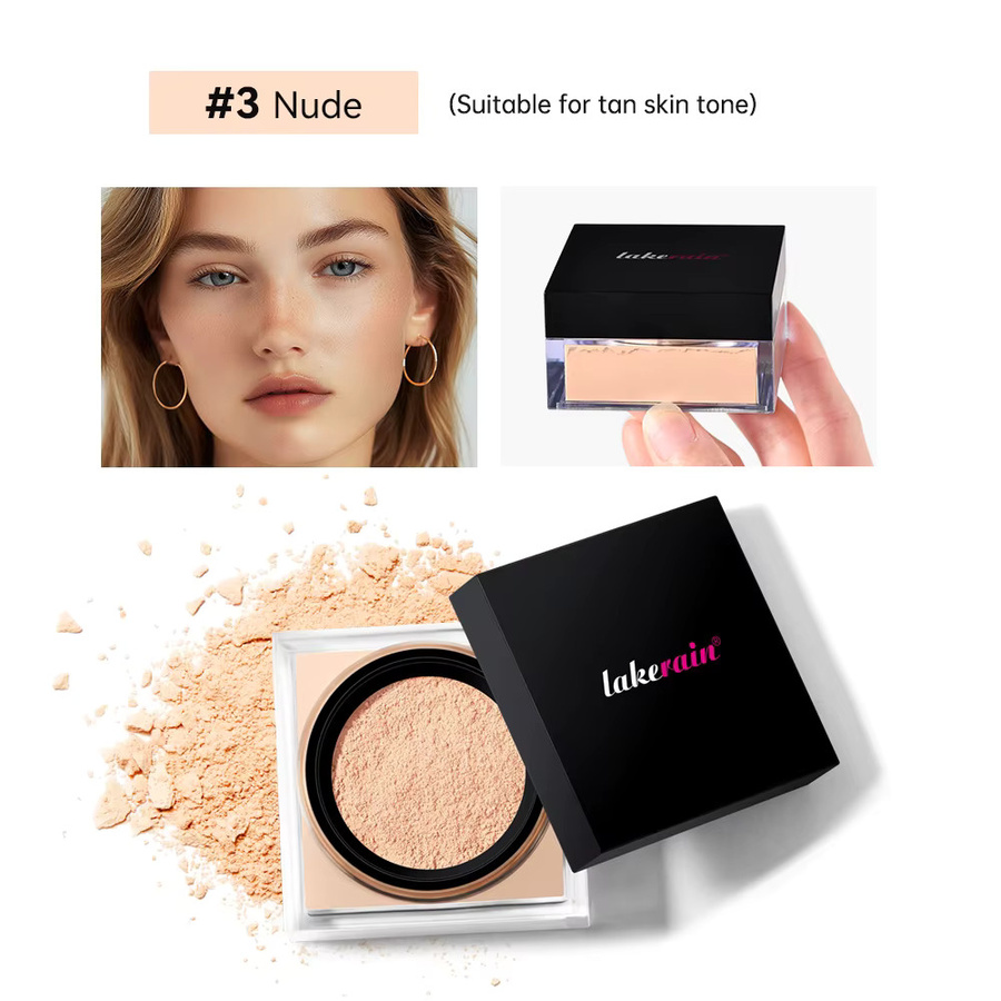 Lakerain Fixierpuder & Pinsel, Matt, 2er-Pack - Bild 2