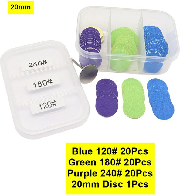 Easy Nail Maniküre-Schleifpapier Set, 60 Stück, Selbstklebend - Bild 1