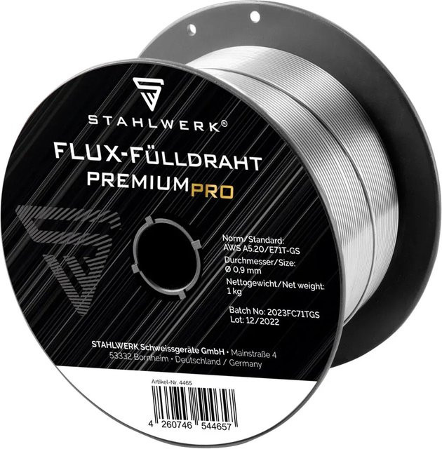 STAHLWERK MIG MAG Premium Fülldraht E71T-GS Ø 0,9 mm, 1 kg - Bild 1