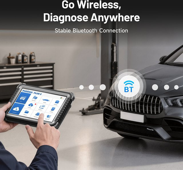 TOPDON Phoenix Plus 2 Kfz-Diagnosegerät in Schwarz mit Topologie-Karte, ECU-Codierung und bidirektionalem OBD2 Scanner für CANFD, DoIP und FCA - Bild 1