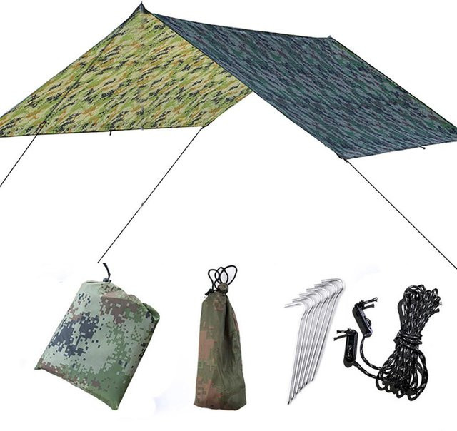 Binchi Garden Wasserdichter Outdoor Baldachin aus Polyester, Camping Zelt und Strand Markise, B/T: 300 x 300 cm, Mehrfarbig - Bild 1