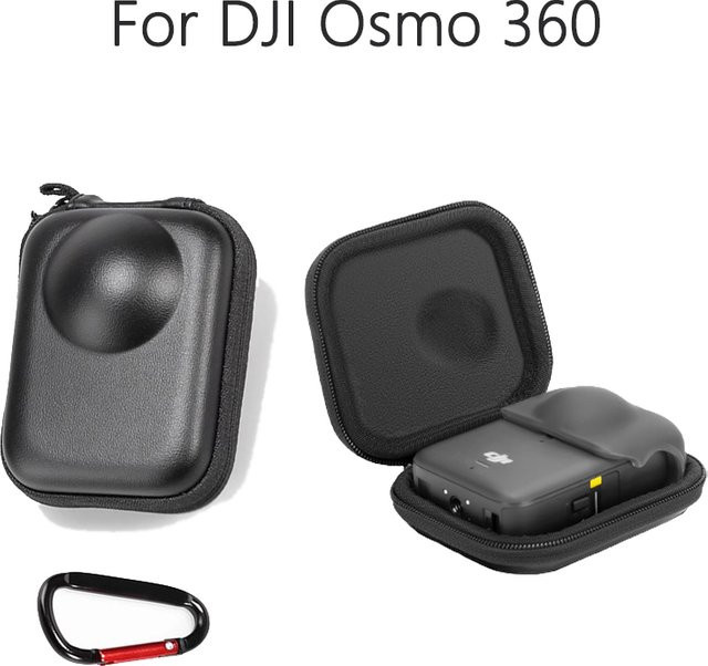 DIXSG Action-Kamera-Aufbewahrungstasche für DJI Osmo 360, sturzsichere und kratzfeste EVA-Tasche in Schwarz - Bild 1
