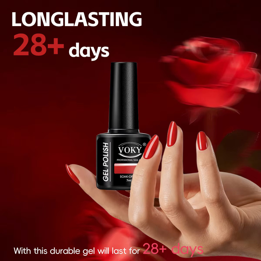 VOKY Nagellack-Set, 8-teilig, rot, glänzend - Bild 5