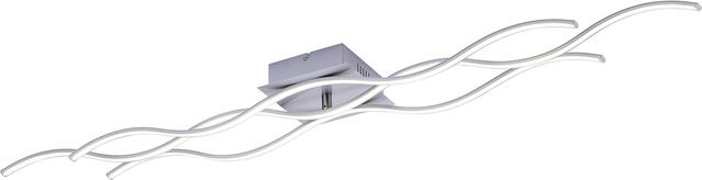 Just Light LED-Deckenleuchte Wave in Chrom, wellenförmiges Design, B: 140 cm, H: 16 cm - Bild 2