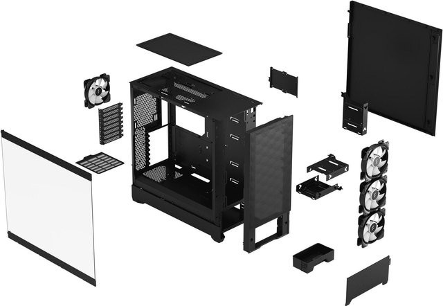 Fractal Design Pop XL Air RGB Big-Tower-Gehäuse Schwarz mit TG Clear Tint und USB-C - Bild 2