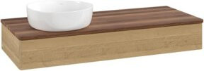 V&B Waschtischunterschrank Antao mit Beleuchtung in Honey Oak, B/T/H: 120 x 50 x 19 cm - Bild 1