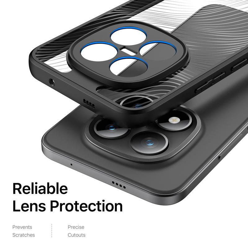 DUX DUCIS Aimo Stoßfeste Handyhülle für Xiaomi Redmi Note 15 Pro 5G und Note 15 Pro Plus in Schwarz mit Matt-Effekt und Anti-Fingerabdruck-Beschichtung - Bild 3