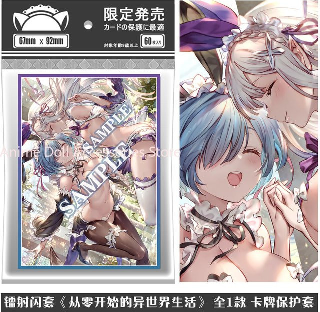 Re:Zero Anime Life In A Different World From Zero Rem, Kartenhülle, 60-teiliges Set, ab 9 Jahren - Bild 1