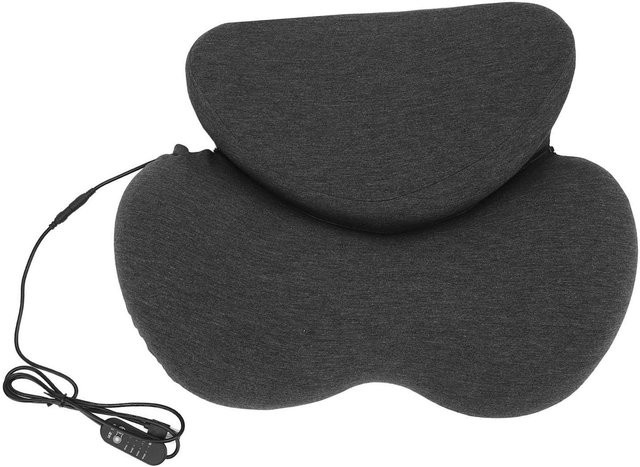 Ergonomisches Nackenkissen von KONNWEI mit USB-Betrieb, 4 Heizstufen und 4 Timer-Einstellungen, Farbe: Schwarz - Bild 1