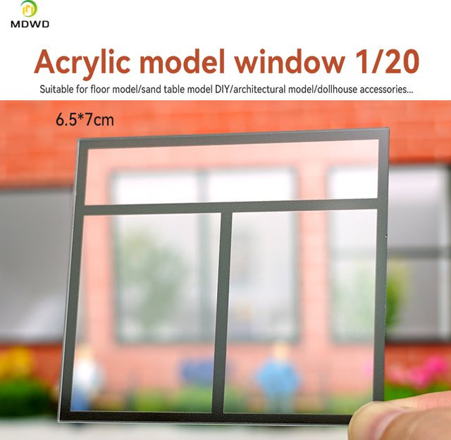 MDWD Diorama-Set, Miniatur-Fenster- und Türmodellbau-Szenenmaterialien, Kunststoff - Bild 1