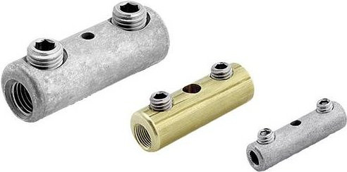 HellermannTyton 435-01509 635-SNCU-SR Schraubverbinder flexibel und starr in Silber für 6-35mm² - Bild 1