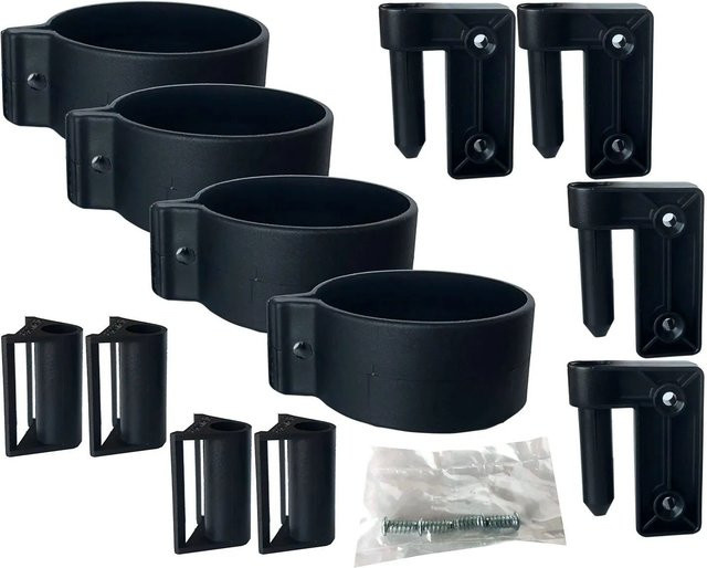 vasalat Set Camar Modesty Halterung für Tischfüße Ø 60 mm aus Kunststoff in Schwarz, 4 Stück - Bild 1