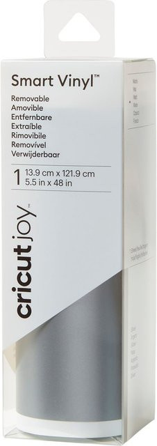 Cricut Joy Smart Vinyl Removable Selbstklebende Vinylfolie Silber B: 13,9 cm, T: 121,9 cm - Bild 1