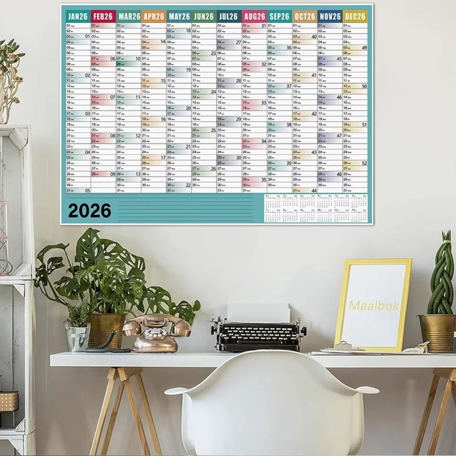 Großer Wandkalender 2026 als Jahresplaner und Organizer mit monatlicher Übersicht und To-Do-Liste - Bild 2