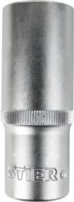 STIER Tiefbett-Sechskant-Steckschlüsseleinsatz 3/8 Zoll, SW 11 mm, Silber - Bild 1