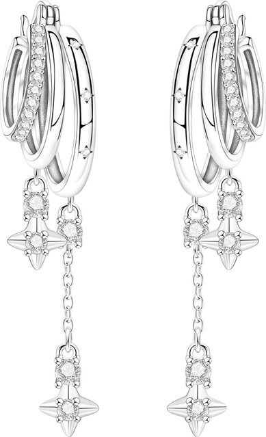 Orstarry Ohrringe, 925 Silber, Zirkonia, Damen - Bild 1