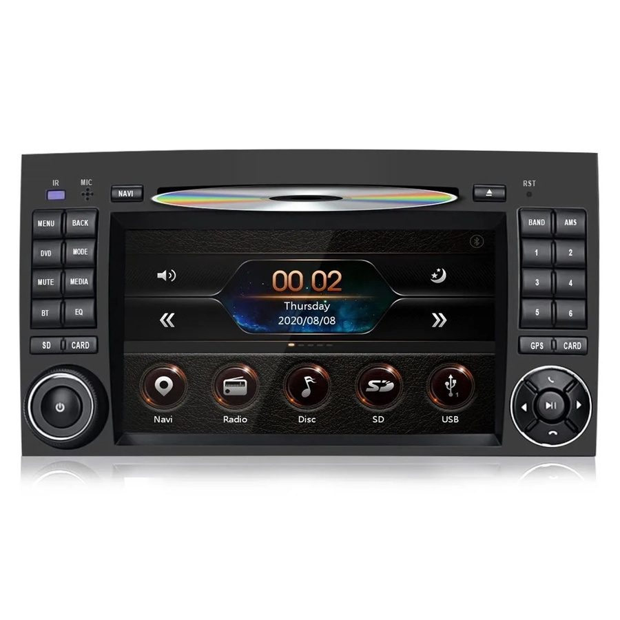 Junsun Autoradio mit DVD und FM für Mercedes Benz A/B Sprinter Viano Vito W639 in Schwarz - Bild 2