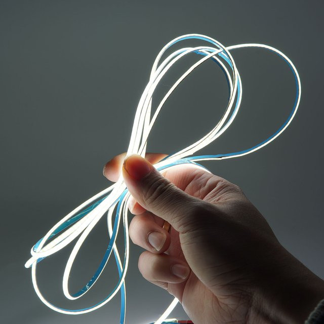 DENGKOO COB LED Streifen Lichtleiste Flexible Lineare Beleuchtung RA90 Warmweiß - Bild 1