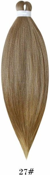 KaiTingu Haarverlängerungen Easy Straight Braids, Ombre Schwarzbraun Rosa, Damen - Bild 1
