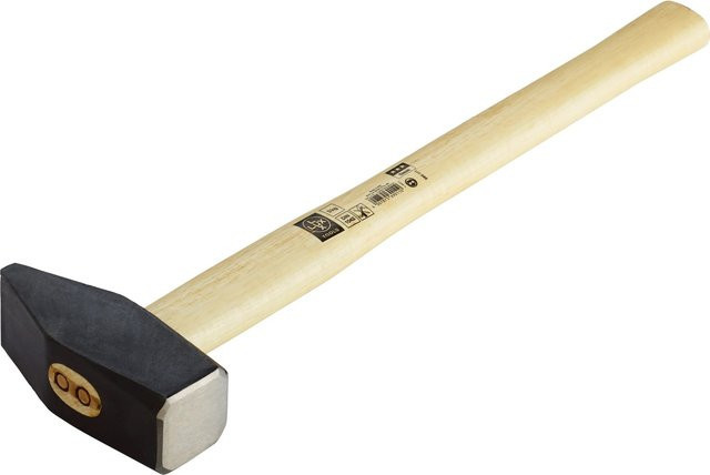 LUX-TOOLS Vorschlaghammer aus geschmiedetem Stahl mit Holzstiel, Mehrfarbig, 5 kg - Bild 1