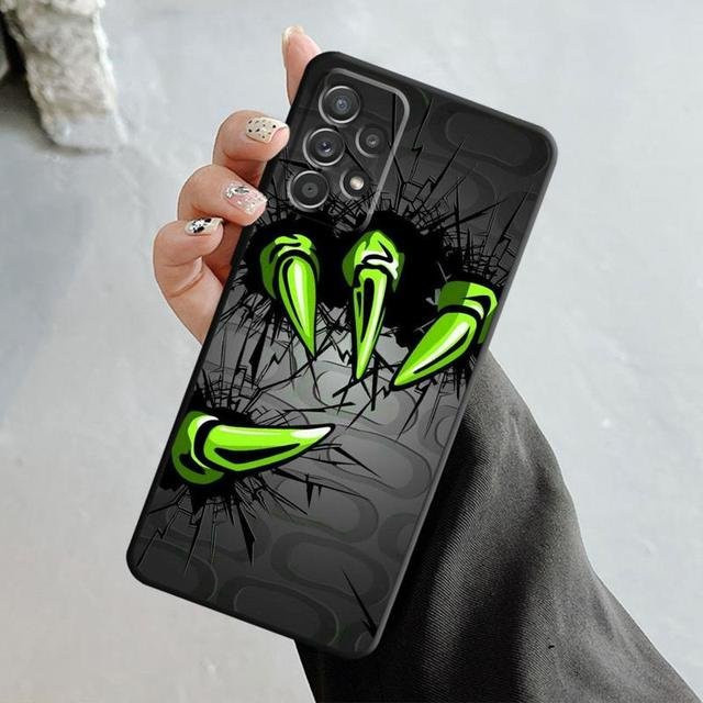 Samurai Drache Wolf Maske Handytasche für Samsung Galaxy A-Serie in Transparent und Multicolour - Bild 1