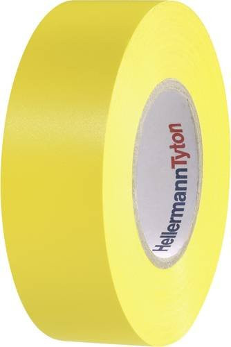 HellermannTyton HelaTape Flex 15 Isolierband Gelb Breite: 19 mm, Länge: 20 m - Bild 1