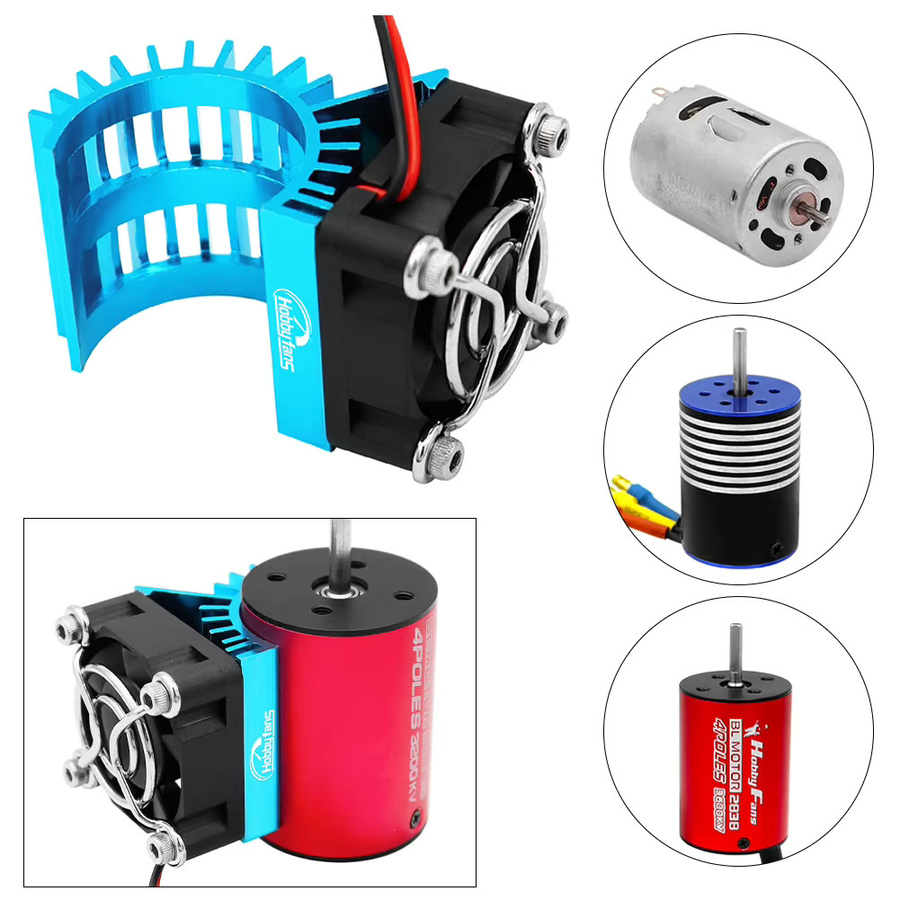 JOCESTYLE Kühlkörper für Elektromotoren mit 5V-Lüfter, Zubehör, Metall - Bild 2