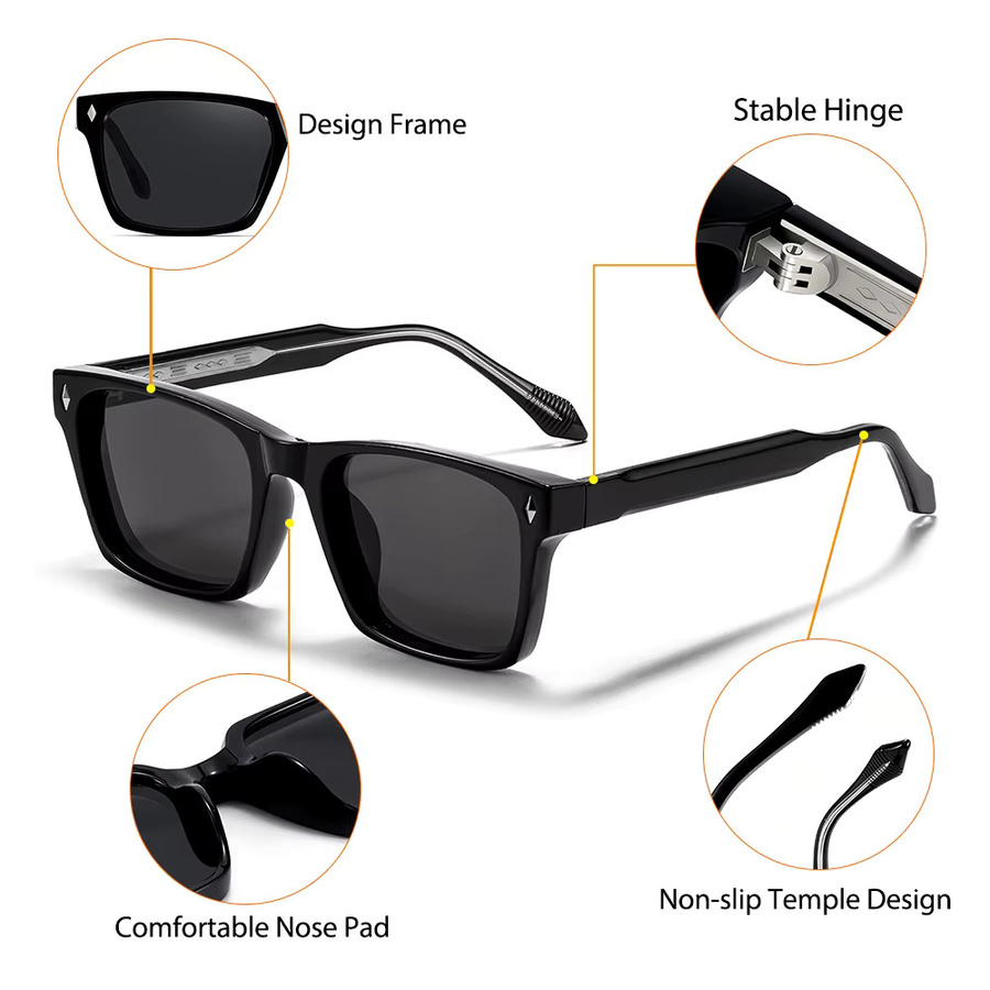 CATERSIDE Sonnenbrille, Unisex, Vollrand, quadratisch, Kunststoff - Bild 4