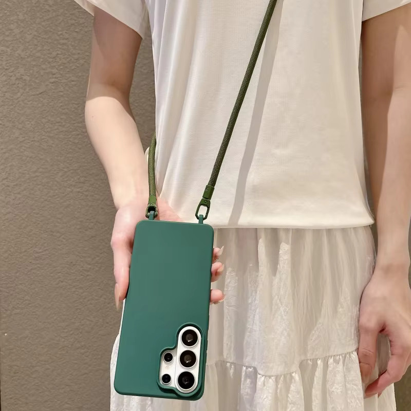 Samsung Candy Crossbody Halskordel-Schutzhülle mit Lanyard-Etui für Galaxy S26 Ultra S25 FE S24 S23 S22 S21 Plus in Mint - Bild 1