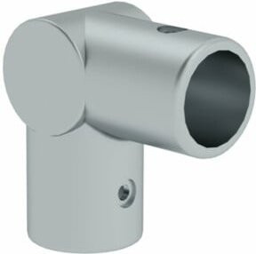 Günzburger Steigtechnik Eckverbinder 90 Grad Kopfstück aus verzinktem Stahl in Silber - Bild 1