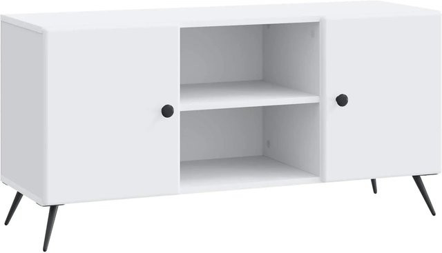 vidaXL TV-Schrank Weiß aus Holzwerkstoff B/T/H: 102 x 34,5 x 50 cm - Bild 1